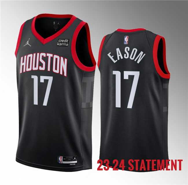 Men's Houston Rockets #17 Tari Eason Black 2023 Statement Edition Stitched Basketball Jersey Dzhi ,We sell and wholesale Men's Houston Rockets #17 Tari Eason Black 2023 Statement Edition Stitched Basketball Jersey Dzhi  on line form chian!